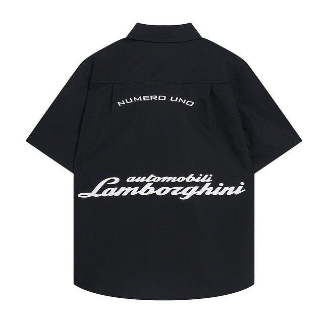 Rhude x Automobili Lamborghini Short Sleeve Button‑Up Shirt Main Image