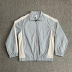 Rhude Grey White Color Block Track Jacket