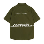 Rhude x Automobili Lamborghini Short Sleeve Button‑Up Shirt