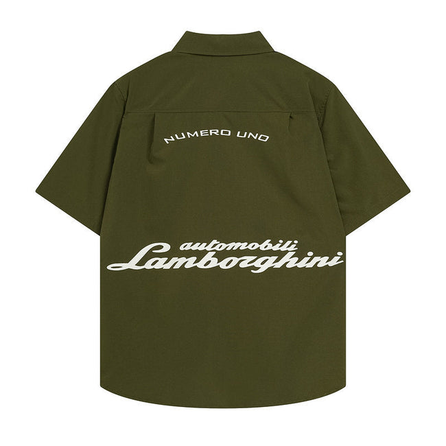 Rhude x Automobili Lamborghini Short Sleeve Button‑Up Shirt Main Image