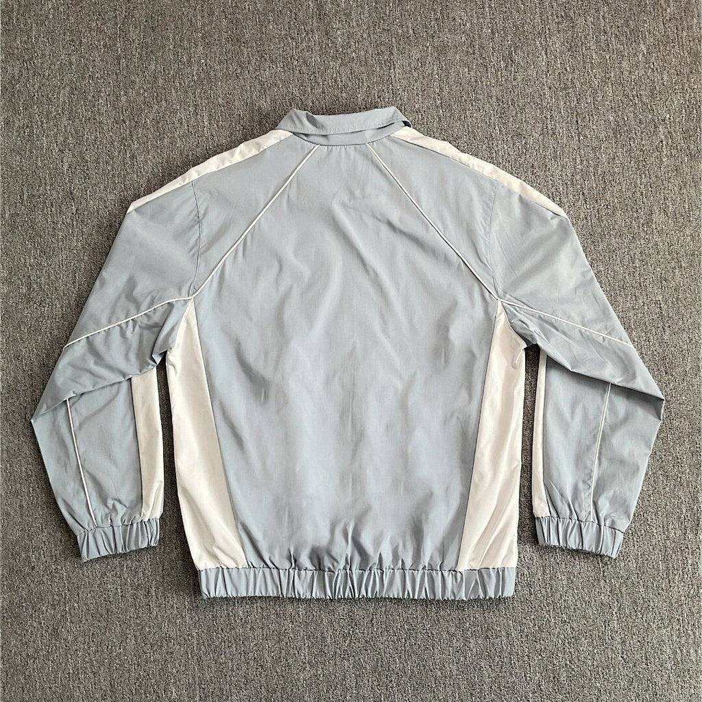 Rhude Grey White Color Block Track Jacket