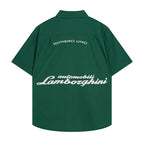 Rhude x Automobili Lamborghini Short Sleeve Button‑Up Shirt
