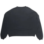 Play Hollywood Vintage‑Wash Black Cropped Crewneck Sweatshirt