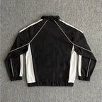 Rhude Black White Color Block Track Jacket