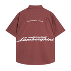Rhude x Automobili Lamborghini Short Sleeve Button‑Up Shirt