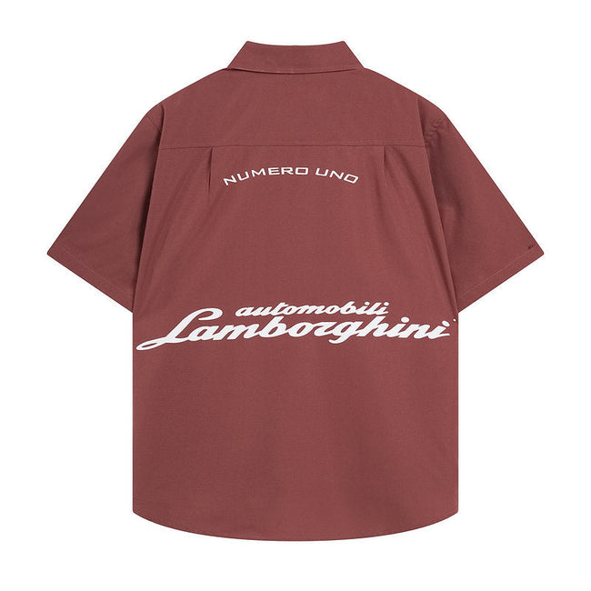 Rhude x Automobili Lamborghini Short Sleeve Button‑Up Shirt Main Image
