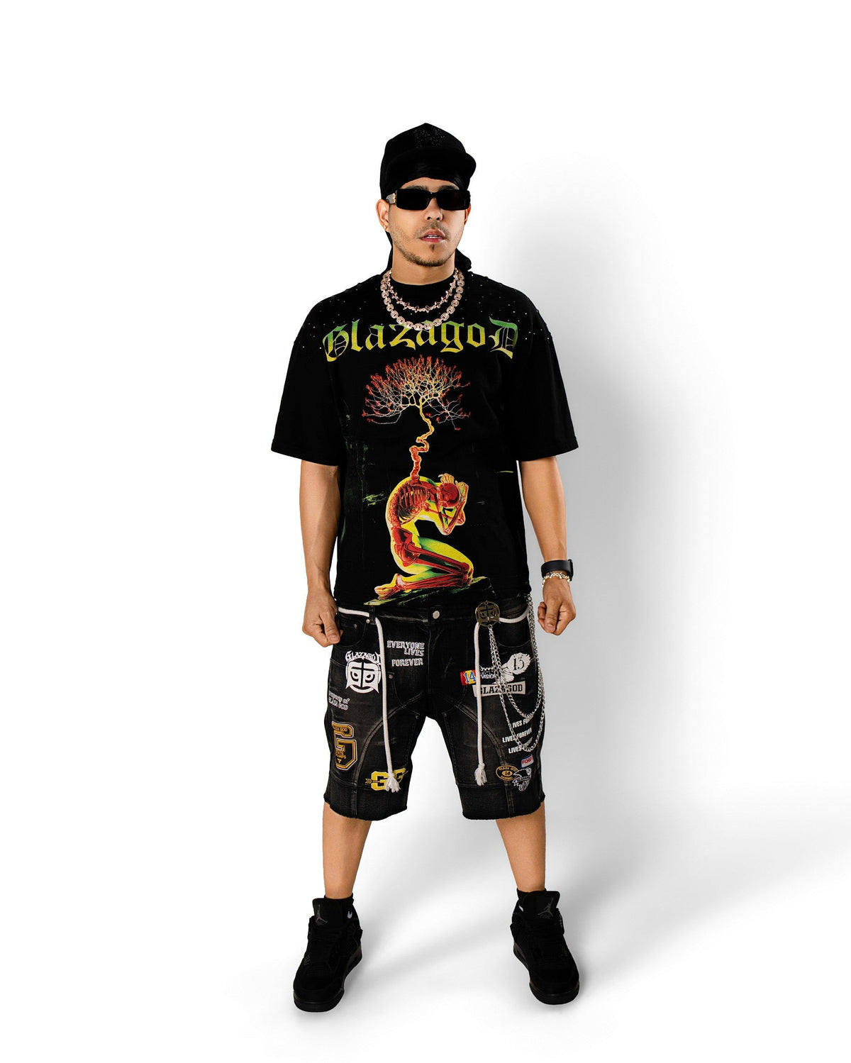 Glazagod Growth - Heavyweight Terry Oversized Tee