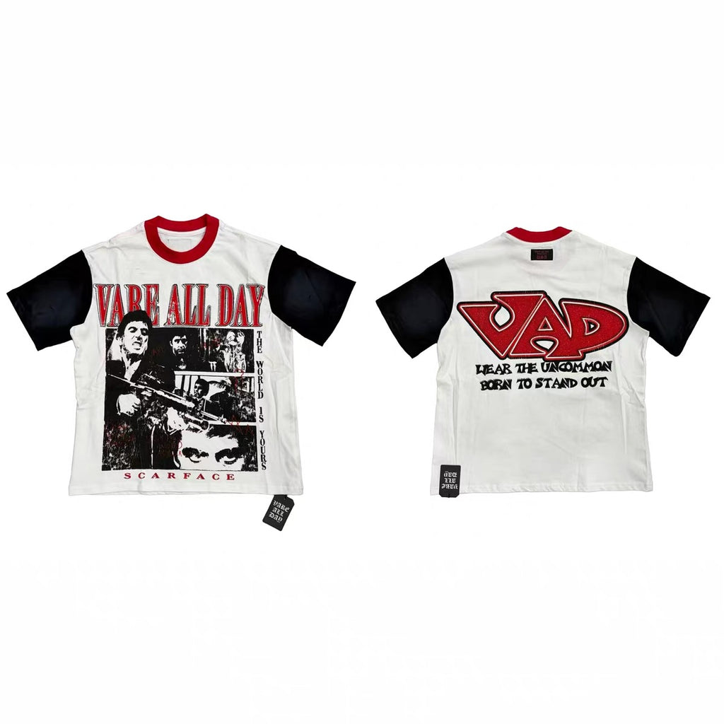 Vare All Day Scarface Color Block Ringer T‑Shirt