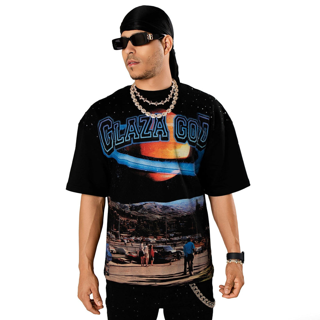 Glazagod Galaxy - Heavyweight Terry Oversized Tee