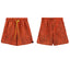 Rhude Orange Snake Print Nylon Shorts