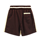 Rhude Dark Brown Embroidered Nylon Shorts