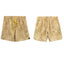 Rhude Khaki Snake Print Nylon Shorts