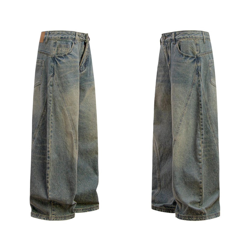 Washed Baggy Jeans