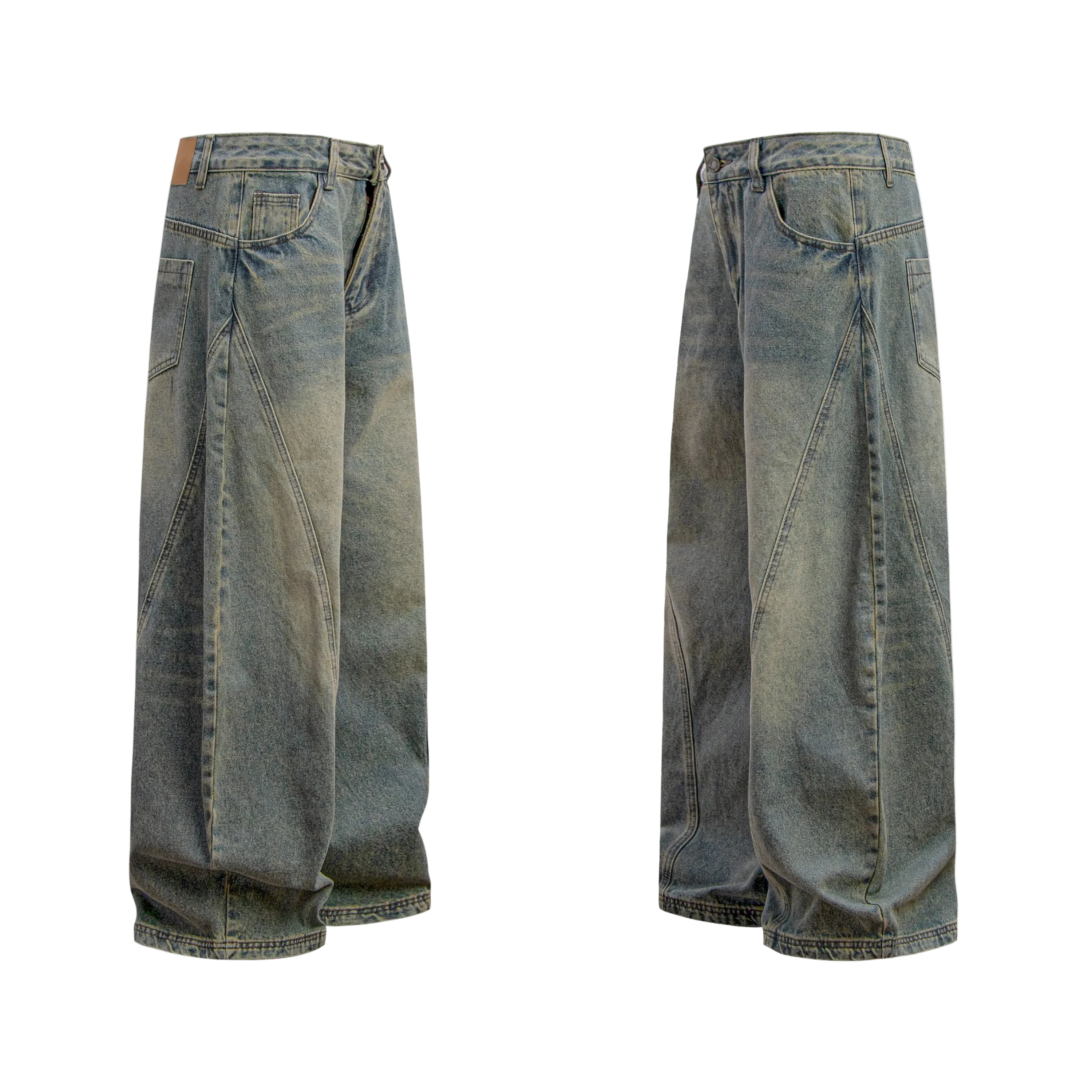 Washed Baggy Jeans