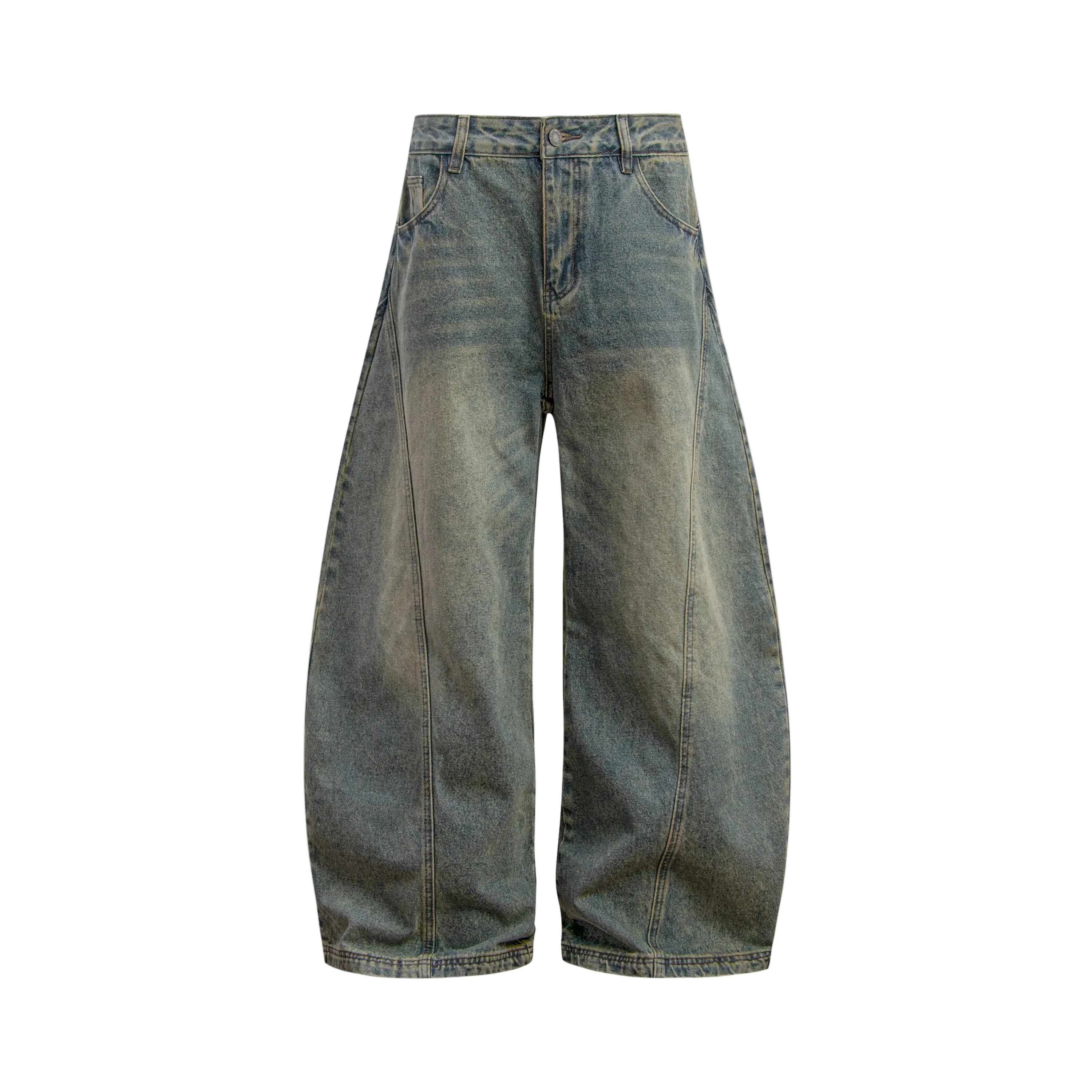 Washed Baggy Jeans