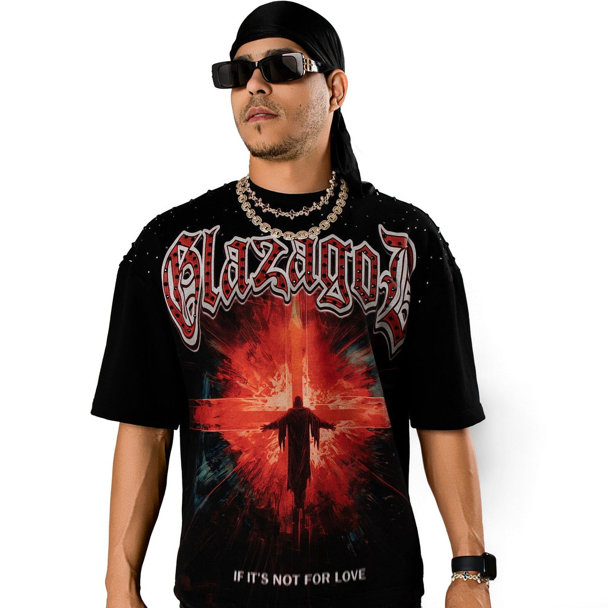 Glazagod Presence - Heavyweight Terry Oversized Tee