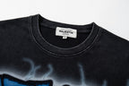 Majestik “Football Lion” Vintage Tee（Black）