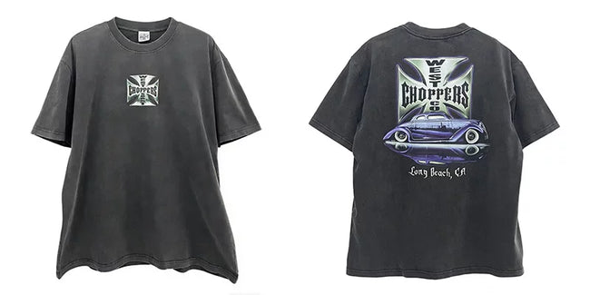 West Coast Choppers Classic Hot Rod Car Dual‑Side Graphic Short Sleeve Tee Hover Image