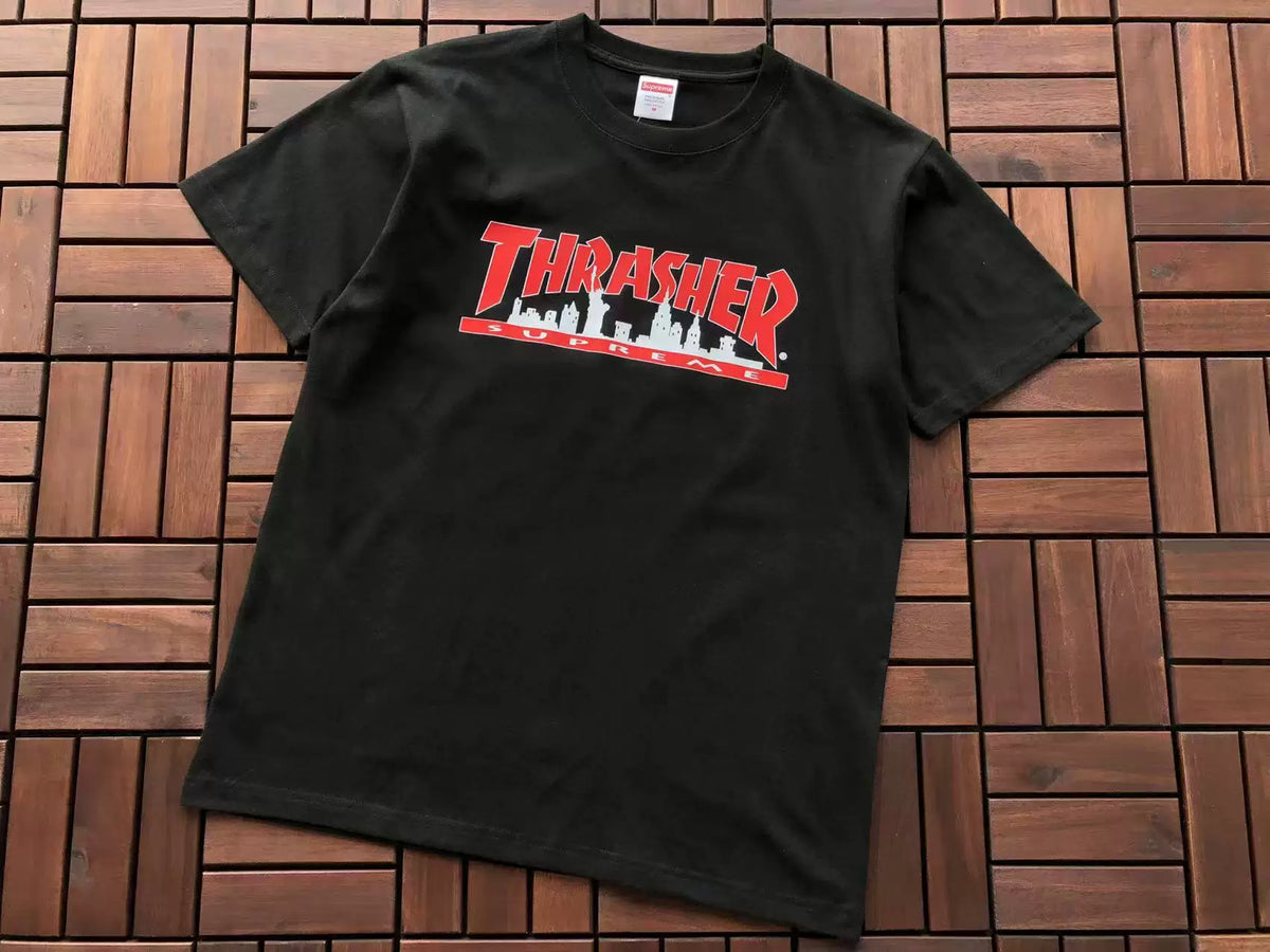 Supreme x Thrasher Skyline T-Shirt Black