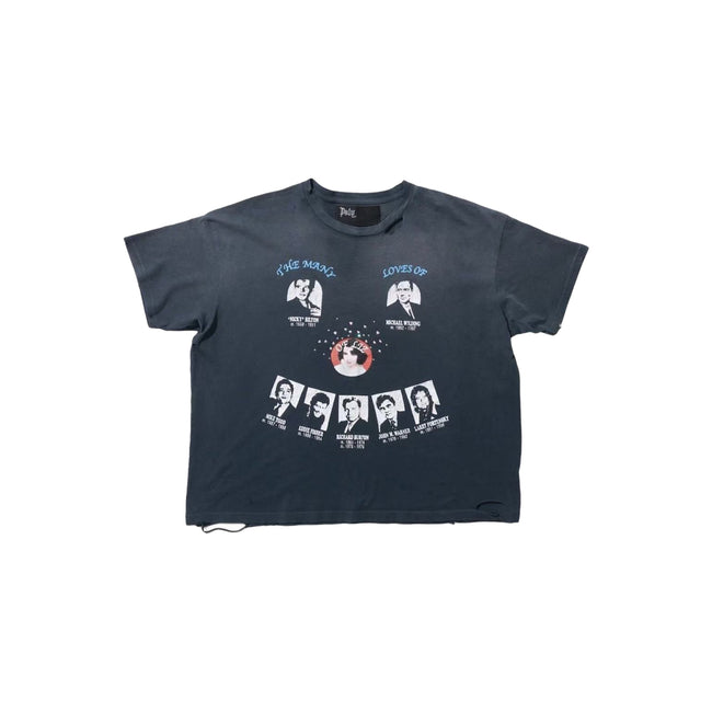 Play Hollywood The Many Loves Of Vintage Celebrity Collage Photo‑Print Cropped Boxy Short‑Sleeve Tee Hover Image