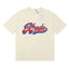 Rhude Retro Script Race Trust Logo Cream Oversized T‑Shirt