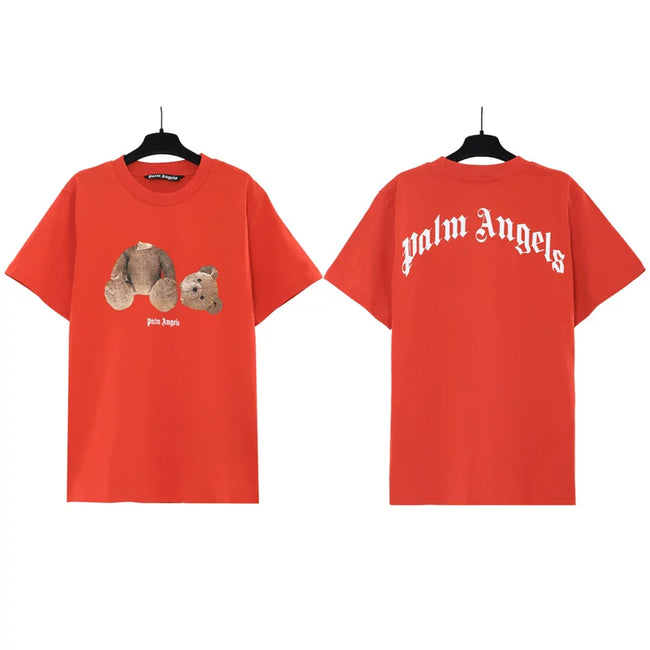 Palm Angels Headless Bear Graphic T-Shirt - Red Hover Image
