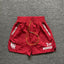 Rhude Red Nylon Racing Graphic Shorts