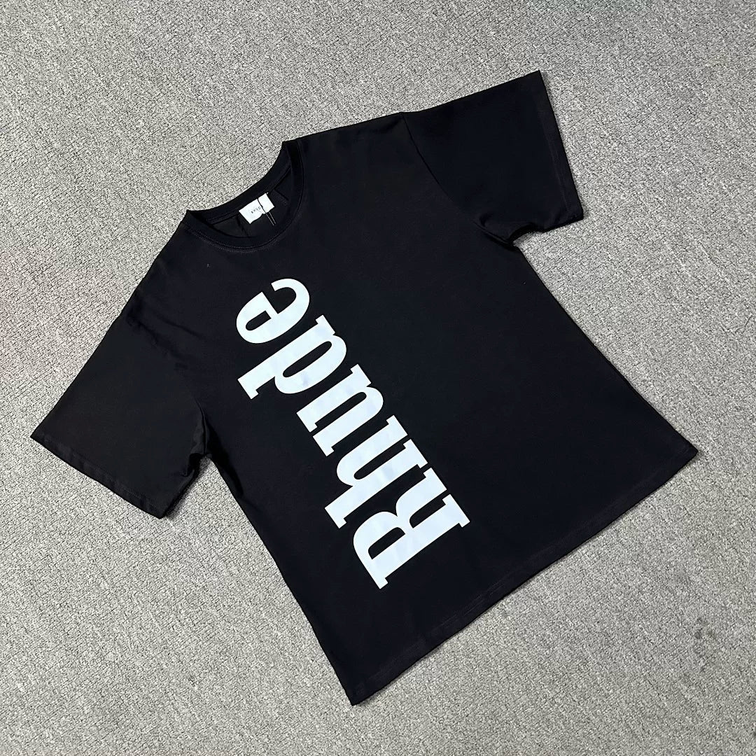 Rhude Vertical Big Logo Oversized Short Sleeve T‑Shirt
