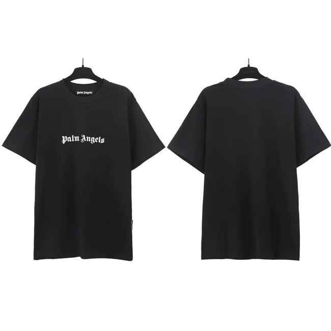 Palm Angels Classic Small Gothic Logo T-Shirt - Black Hover Image