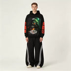 Roughplay Black Vintage Washed Oversized Hoodie