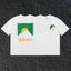 Rhude Sun Mountain Dual Sided Front Chest Back Panel White Oversized T‑Shirt ****