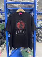 Play Hollywood Vintage‑Wash Black Oversized Graphic T‑Shirt