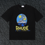 Rhude Yacht Club Oval Yacht Sun Nautical Black Oversized T‑Shirt