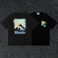 Rhude F1 Race Car Mountain Dual Sided Black Oversized T‑Shirt