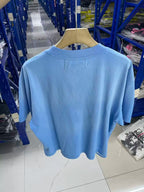 Paly Hollywood Vintage‑Wash Sky‑Blue Short‑Sleeve Tee