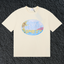 Rhude Hôtel De Rhude Vintage Hotel Badge Cream Oversized T‑Shirt