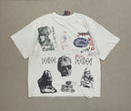 Play Hollywood Vintage‑Wash Cream T‑Shirt
