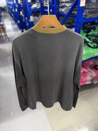 Play Hollywood Vintage‑Wash Grey Multi‑Ripped Long Sleeve T‑Shirt