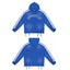 Roughplay Blue Side‑Stripe Zip‑Up Hoodie