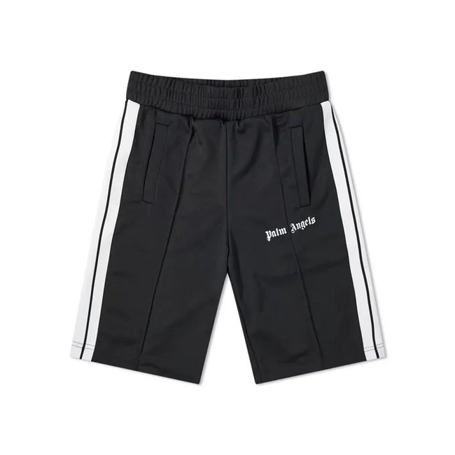 Palm Angels Classic Track Shorts - Black/White Hover Image