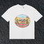Rhude Hôtel De Gustavia Oval Badge White Oversized T‑Shirt