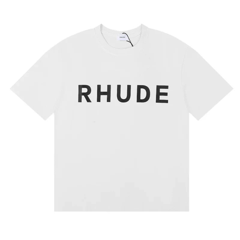 Rhude Classic Bold Logo Oversized Tee White