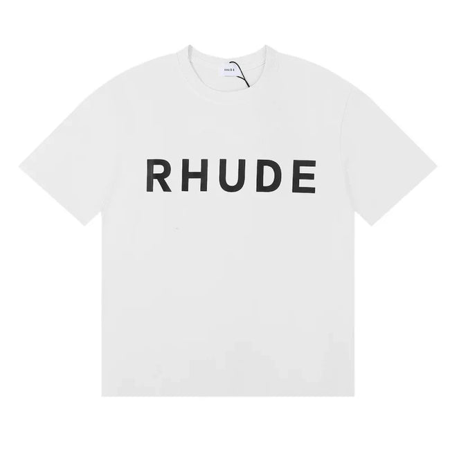 Rhude Classic Bold Logo Oversized Tee White Hover Image