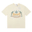 Rhude Cannes Sardines Fish Retro Nautical Cream Oversized T‑Shirt