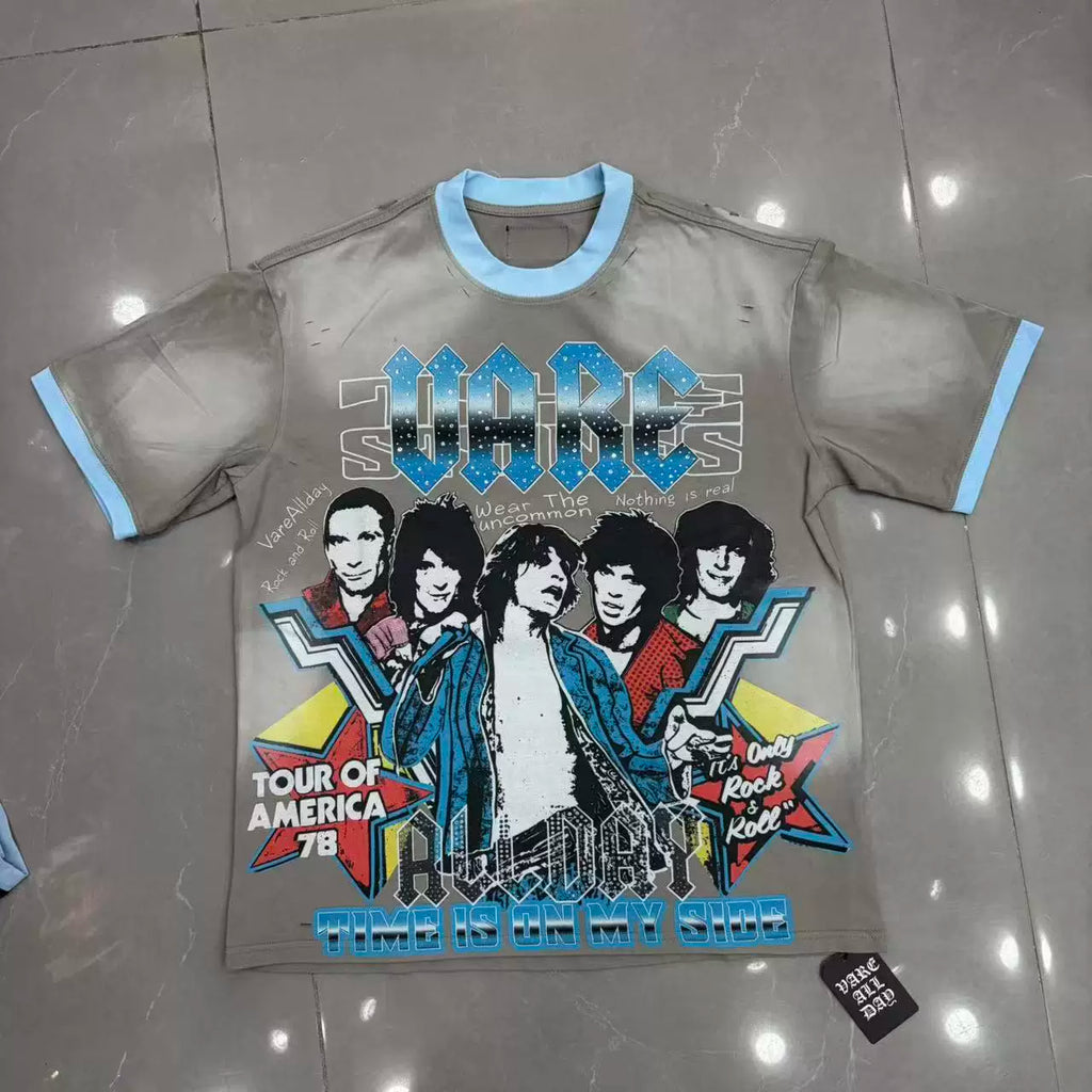 Vare All Day Rock Band Tour Ringer T‑Shirt