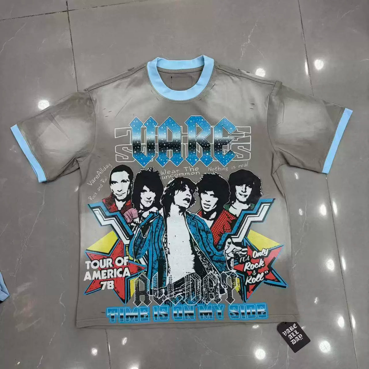 Vare All Day Rock Band Tour Ringer T‑Shirt