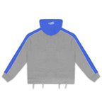 Roughplay Color‑Block Grey Blue Zip‑Up Hoodie