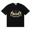 Rhude Cannes Sardines Fish Retro Nautical Black Oversized T‑Shirt