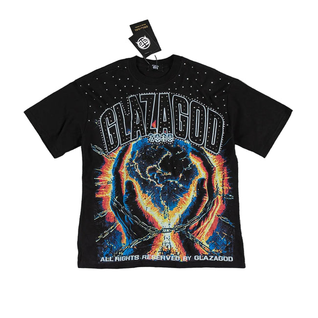 Glazagod Nuclear - T-Shirt Oversized-BLACK Hover Image