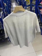 Play Hollywood Vintage‑Wash Ash Grey Oversized Graphic T‑Shirt